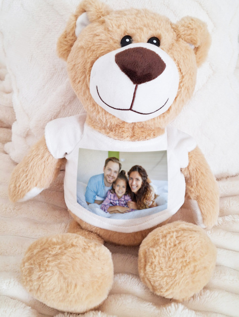miś w koszulce foto personalizowany miś w koszulce foto personalizowany