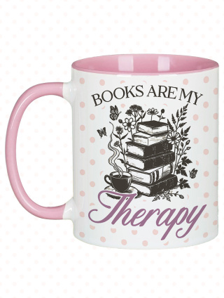 Kubek BOOKS ARE MY THERAPY
