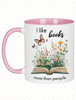Kubek I LIKE BOOKS MORE THAN PEOPLE