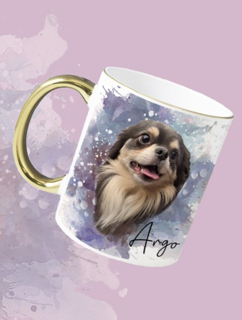 kubek foto z psem personalizowany