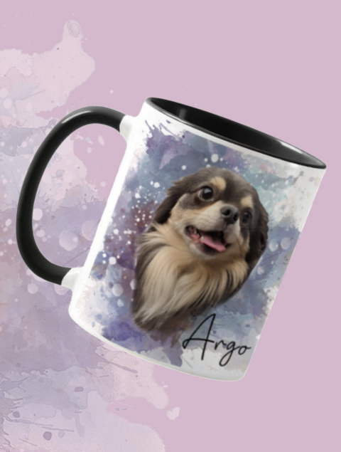 kubek foto z psem personalizowany
